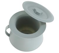 CONGARTENO Thickened Plastic Chamber Pot with Handle and Lid Lightweight Urinal Pot for Elderly and Smooth Edges for Safe Use Easy to Clean Odor-isolating Spittoon for Camping and Home Care