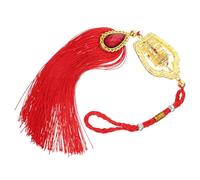 CONGARTENO Tibetan Prayer Wheel Car Pendant Hanging Ornament Religious Blessing Charm Alloy Spiritual Relaxation Decor for Vehicle Interior