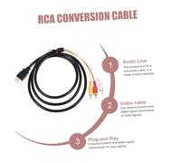 CONGARTENO to Conversion Cable Composite Audio Video Transfer Cord Plug and Play Connecting Cable for Tv Dvd Player Stb with Uncompressed Signal Transmission