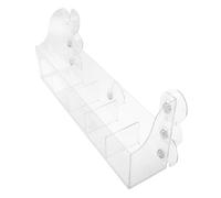 CONGARTENO Transparent Suction Cup Refrigerator Shelf Organizer with Dividers Stable Mount for Fridge Doors Can and Spice Rack Holder Quick Detach and Flexible Use for Kitchen Storage