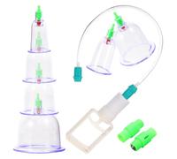 CONGARTENO Transparent Vacuum Suction Cup Cupping Therapy Tool for Home Use Safe Smooth-Edged Beauty Cupping for Self-Massage and Muscle Relaxation Professional Craft