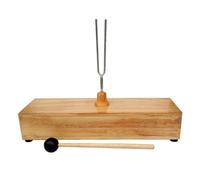 CONGARTENO Tuning Fork Set for Sound and Vibration Study 256hz with Hammer and Wooden Base Timbre Test Tool for Physical Acoustic Experiments for Physics Teaching and Scientific Use