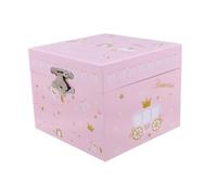 CONGARTENO Unicorn Musical Jewelry Box for Soothing Melody Compact Pink Jewelry Organizer for Necklaces and Bracelets Portable Storage Case for Birthdays and Travel