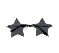 CONGARTENO Unisex Fashion Sunglasses Rainbow Rimless Star Shaped Festival Accessories Eyeglasses