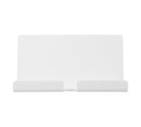 CONGARTENO Universal Tablet Wall Mount Holder with Adhesive Acrylic Stand, Hands-free Wall-mounted Phone and E-reader Holder with Charging Hole and Cable Management Groove, White for Home