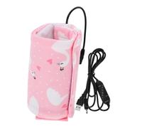 CONGARTENO USB Charging Milk Bottle Insulated Cover with Adjustable Hook and Loop Portable Thermal Heating Bag for Compatible with Power Sources Keeps Milk Warm and Nutritious for Newborns
