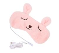 CONGARTENO USB Heated Eye Mask with Eye Socket Groove for Moisturizing and Warmth for Sleeping Reusable and Washable Design