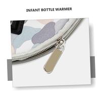 CONGARTENO USB Milk Bottle Warmer Sleeve Portable Insulated Feeding Bottle Cover with Hand Strap for Nutrient Preservation Outdoor and Car Use Camouflage Gray Random Color