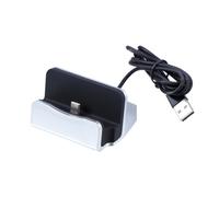CONGARTENO USB Type C Desktop Charger Station with Stable Docking Cradle for Hands Fast Charging and Data Compatible with Google Pixel Xl Xl Plus and Other Type C Devices Silver