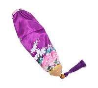 CONGARTENO Vietnamese Peacock Pattern Lantern Decor 12-inch Purple Cloth Lantern Outdoor Waterproof Hanging for Festival Party Decorations