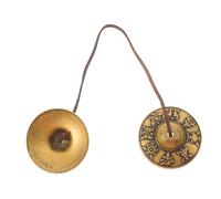 CONGARTENO Vintage Brass Buddhist Bell for Meditation and Yoga Handheld Percussion Instrument with Clear Sound Artistic Decorative Feng Shui Accessory Beginner Friendly Design