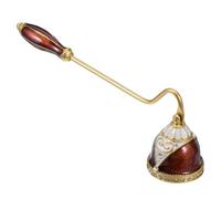 CONGARTENO Vintage Enamel Candle Wick Extinguisher Metal Snuffer Tool for Tea Light Pillar Jar Candles Artistic Flame Put Out Accessory with Vivid Colors for Home and Event Use