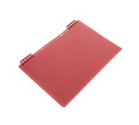 CONGARTENO Vintage Red Music Composition Book with Detachable Loose Leaf Core Narrow Staff Lines for Beginner Guitar and Piano Stave Manuscript Paper Notebook for Music Notation and Practice