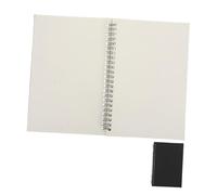 CONGARTENO Vintage Spiral Notebook with Black Kraft Cover Perforated Sturdy Pages for Drawing and Writing Lightweight Portable Sketch Journal for Students and Office Use