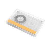 CONGARTENO Vintage Transparent Blank Cassette Tape with Hard Case Recording DIY Decor for Music Greeting Messages Parties and Creative Scrapbooking