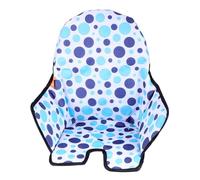 CONGARTENO Washable Blue Fabric Cushion for High Chair Comfortable Soft Dining Seat Pad with Patterned Weave Lightweight Portable Cover for Chair Use