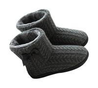 CONGARTENO Winter Knitted Boots for Women Slip Indoor Slippers with Lining Warm Comfortable Home Boots for Cozy Nights and Relaxing Days