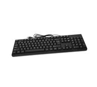 CONGARTENO Wired Full Office Keyboard USB with Arabic Characters Durable Electronic Keyboard for Home and Work Stable Typing Experience Lightweight and High Performance Computer Accessory