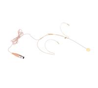 CONGARTENO Wired Headset Microphone with Xlr Pin for Voice Amplifier Steerable Condenser Mic for Singing Teaching Lectures Lightweight Headworn Design for Performers and Presenters Beige