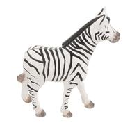 CONGARTENO Wood Carving Zebra Statue Desktop Figurine Smooth Handcrafted Animal Ornament for Home Office Table Decoration