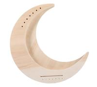 CONGARTENO Wooden 7-string Lyre Harp Crescent Moon Portable Lyre Harp Musical Instrument for Beginners with Basic Set Suitable for Music Practice and Small Concerts