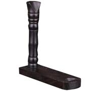 CONGARTENO Wooden Flute Display Stand and Incense Tube Holder Solid Ebony Storage Rack for Flute Clarinet and Decorative Instruments Easy to Install Organizer for Home and Craft Fairs