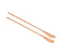 CONGARTENO Wooden Honey Spoon and Long Handle Wooden Teaspoon for Stirring Coffee and Sugar, Natural Wood Mixing Kitchen Utensils Set of 2, Suitable for Tea, Cooking, and Serving