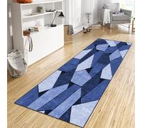 CONGCLI Carpet Runner Rugs 55 x 210 cm Runner Dirt, Water Absorbent, Short Pile, Non-Slip Backing, Non-Shedding Area Rug, Hall Rug for Living Room, Bedroom, Kitchen, C
