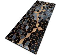 CONGCLI Carpet Runner Rugs 85 x 135 cm Runner Dirt, Water Absorbent, Short Pile, Non-Slip Backing, Non-Shedding Soft Bedroom Rug, Kitchen Rug Long for Hallway Kitchen Living Room, A