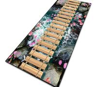 CONGCLI Carpet Runner Rugs 86 x 130 cm Runner Dirt, Water Absorbent, Short Pile, Non-Slip Backing, Non-Shedding Abstract Rug for Hallways for Living Room, Bedroom, Kitchen, A