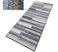 CONGCLI Hallway Hall Runner Narrow Rugs 70 x 210 cm Runner Absorbent, Easy to Clean, Heavy Duty Anti Slip Pvc, Low Pile Modern Long Carpet Rug for Kitchen Bedroom Entryway, D