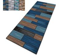 CONGCLI Hallway Hall Runner Narrow Rugs 88 x 100 cm Runner Absorbent, Easy to Clean, Heavy Duty Anti Slip Pvc, Low Pile Modern Long Carpet Rug for Kitchen Bedroom Entryway, C