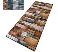 CONGCLI Hallway Hall Runner Narrow Rugs 98 x 150 cm Runner Absorbent, Easy to Clean, Heavy Duty Anti Slip Pvc, Low Pile Modern Long Carpet Rug for Kitchen Bedroom Entryway, B