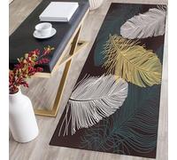 CONGCLI Hallway Runner Rug 115 x 180 cm Runner Dirt, Water Absorbent, Short Pile, Non-Slip Backing, Non-Shedding Hall Runners, Narrow Rug for Kitchen Bedroom Entryway, D