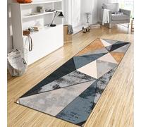 CONGCLI Hallway Runner Rug 50 x 210 cm Runner Absorbent, Easy to Clean, Heavy Duty Anti Slip Pvc, Low Pile Kitchen Rugs Carpet for Living Room, Bedroom, Kitchen, A