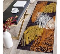 CONGCLI Hallway Runner Rug 68 x 210 cm Runner Dirt, Water Absorbent, Short Pile, Non-Slip Backing, Non-Shedding Hall Runners, Narrow Rug for Kitchen Bedroom Entryway, A