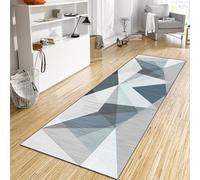 CONGCLI Hallway Runner Rug 70 x 205 cm Runner Absorbent, Easy to Clean, Heavy Duty Anti Slip Pvc, Low Pile Kitchen Rugs Carpet for Living Room, Bedroom, Kitchen, B