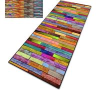 CONGCLI Runner Rugs for Hallway 55 x 155 cm Lightweight, Washable, and Non-Slip Custom Length Narrow Rug Backing Runners Perfect for Living Room, Bedroom, Kitchen, D