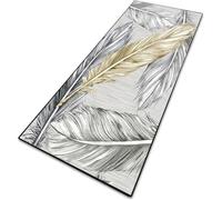 CONGCLI Runner Rugs for Hallway 96 x 280 cm Runner Absorbent, Easy to Clean, Heavy Duty Anti Slip Pvc, Low Pile Long Narrow Hall Rug for Hallway Kitchen Living Room, B