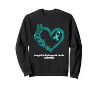 Congenital Diaphragmatic Hernia CDH Awareness Heart Sweatshirt