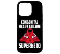 Congenital Heart Failure Superhero Survivor Warrior Fighter Case for iPhone 15 Pro Max