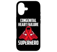 Congenital Heart Failure Superhero Survivor Warrior Fighter Case for iPhone 17