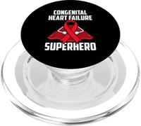 Congenital Heart Failure Superhero Survivor Warrior Fighter PopSockets PopGrip for MagSafe