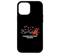 Congestive Heart Failure Awareness HeartBeat Ribbon Case for iPhone 12 Pro Max