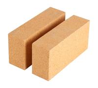 CongGongGo 2-Pack High Temp Firebricks 3000°F Insulating 9"x4.5"x2.5"Fireclay Refractory Bricks for Pizza Oven, Wood Stove, Forge Durable Heat Fireplace, Steel Kiln (2)