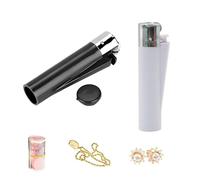 CONGGUAN 2 Pack Stash Lighter Safe Plastic Concealment Safe Mini Diversion Hidden Compartment Storage Box Secret Stash Container for Valuables Cash Coins
