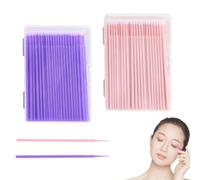 CONGGUAN 200 Pcs Micro Applicator Brushes Micro Brushes Micropore Brushes Eyelash Brush Disposable Micro Eyebrow Brush Bendable Makeup Mascara Brush for Eyelash Extension