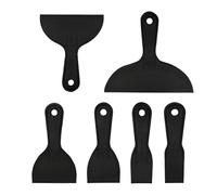 CONGGUAN 6-Piece Plastic Putty Knife Set Flexible Spackling Scrapers for Drywall Paint Car Body Filler Non-Scratch DIY Wall Repair Tools with Ergonomic Handle1