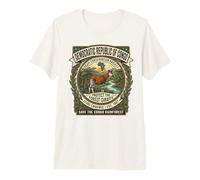 Congo Africa - Okapi Conservation - Vintage Logo Emblem Premium T-Shirt