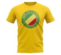 Congo Junior Republic Football Badge T-Shirt in Yellow | Size: 12-13 Years Congo Yellow 12-13 Years